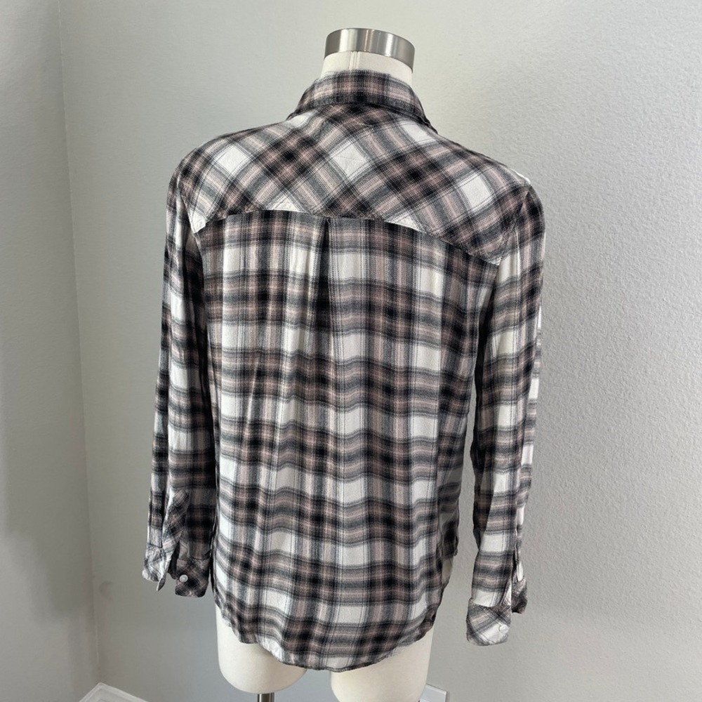 Rails Womens Medium Hunter Plaid Button Up Shirt Long Sleeve Top - Picture 8 of 9